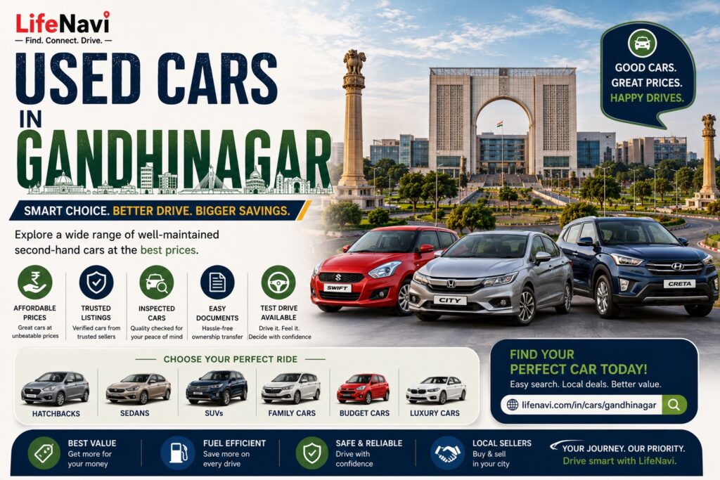 Used Cars in Gandhinagar: Find Second-Hand Cars at Affordable Prices | LifeNavi