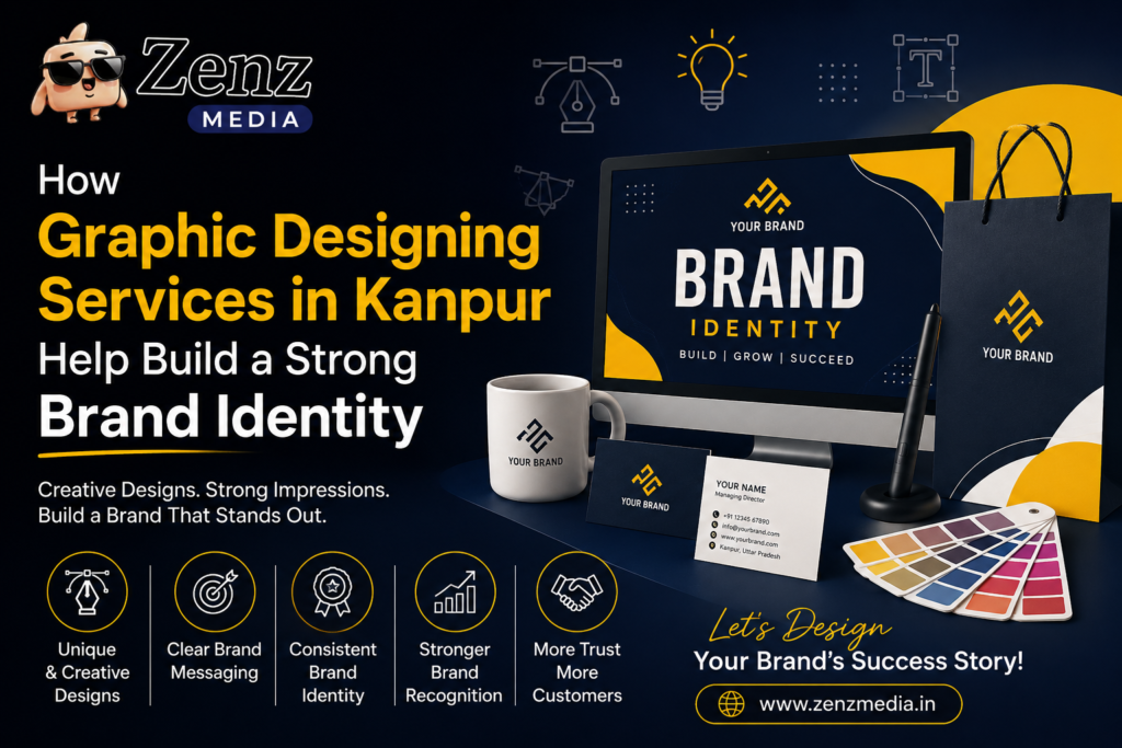 How Graphic Designing Services in Kanpur Help Build a Strong Brand Identity