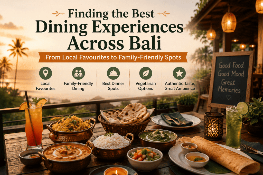 Finding the Best Dining Experiences Across Bali, From Local Favourites to Family-Friendly Spots