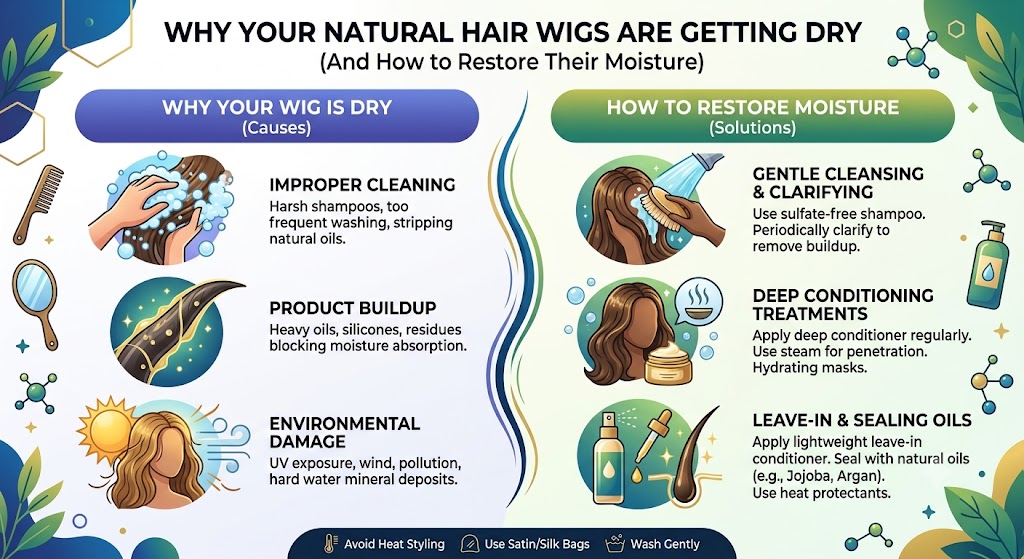 Why Your Natural Hair Wigs Are Getting Dry (And How to Restore Their Moisture)