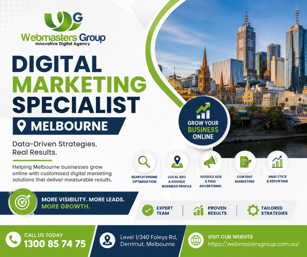 Digital Marketing Specialist Melbourne: GEO, SEO and AI-Driven Growth Solutions