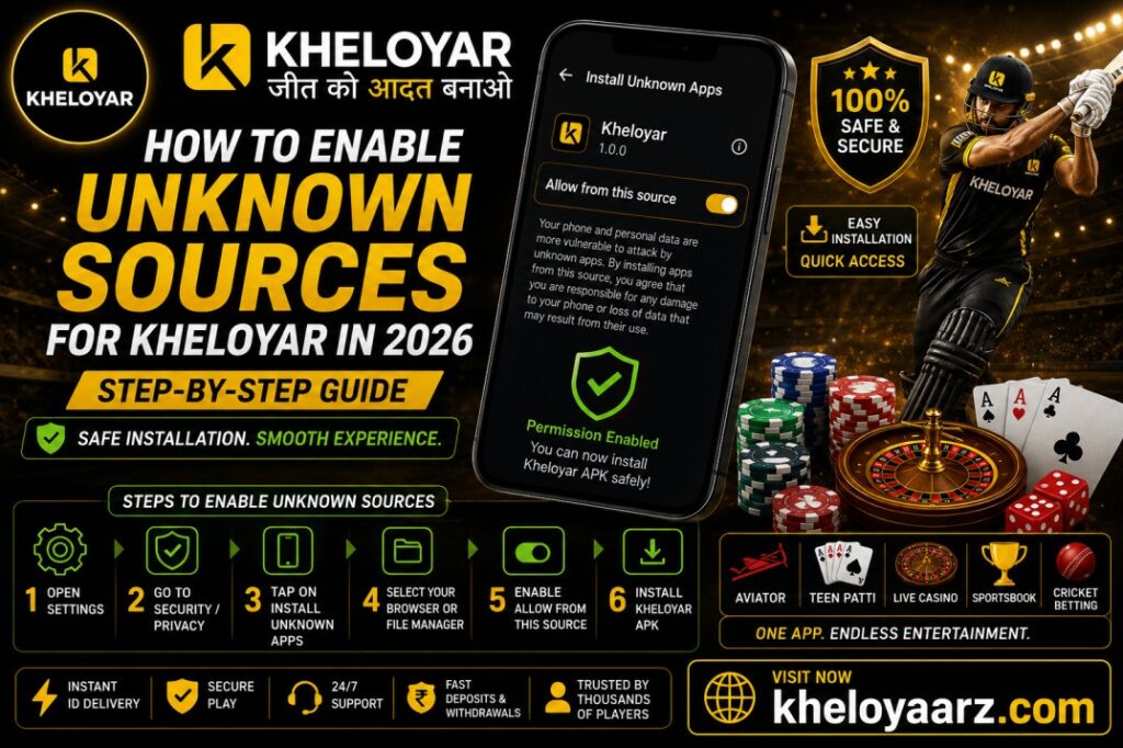 How to Enable Unknown Sources for Kheloyar in 2026