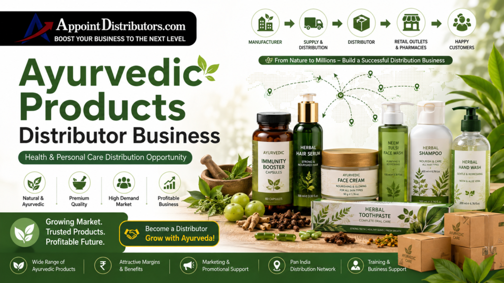 Ayurvedic Products Distributor Business Opportunity