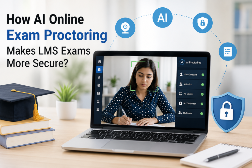 How AI Online Exam Proctoring Makes LMS Exams More Secure?