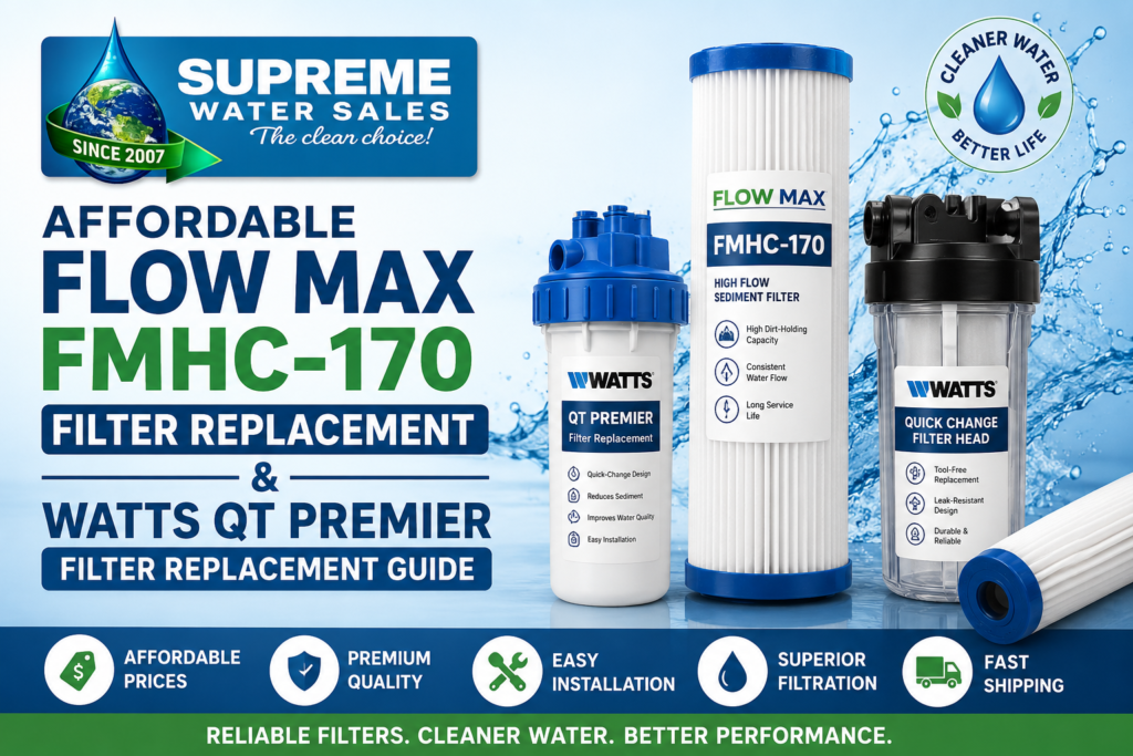 Affordable Flow Max FMHC-170 Filter Replacement & Watts QT Premier Filter Replacement Guide