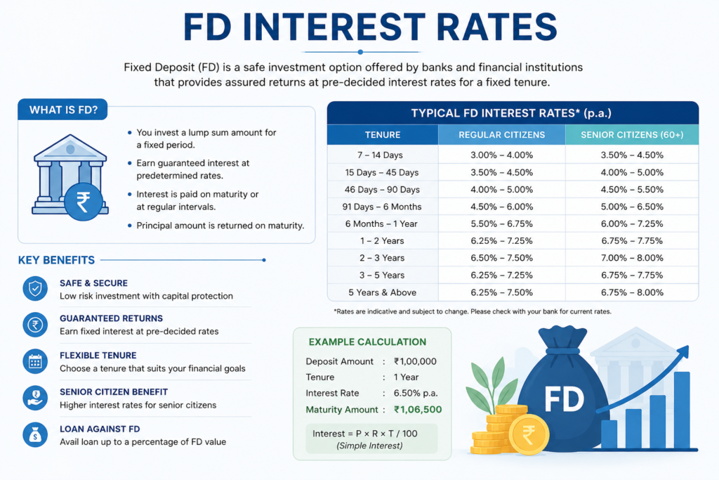 FD Interest Rates Explained: Use a Fixed Deposit Calculator to Find Your Real Returns