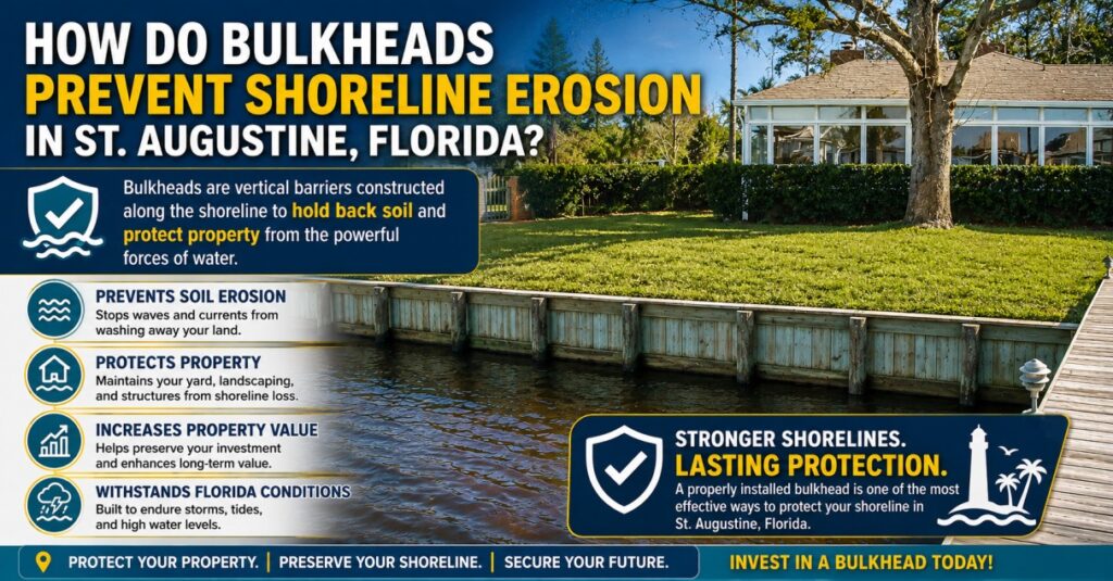 How Do Bulkheads Prevent Shoreline Erosion in St. Augustine, Florida?