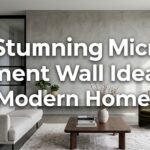 10 Stunning Micro Cement Wall Ideas for Modern Homes