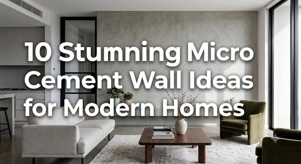 10 Stunning Micro Cement Wall Ideas for Modern Homes