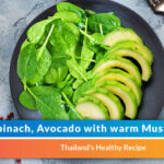 Healthy Spinach Avocado Salad Recipe with Mustard Dressing