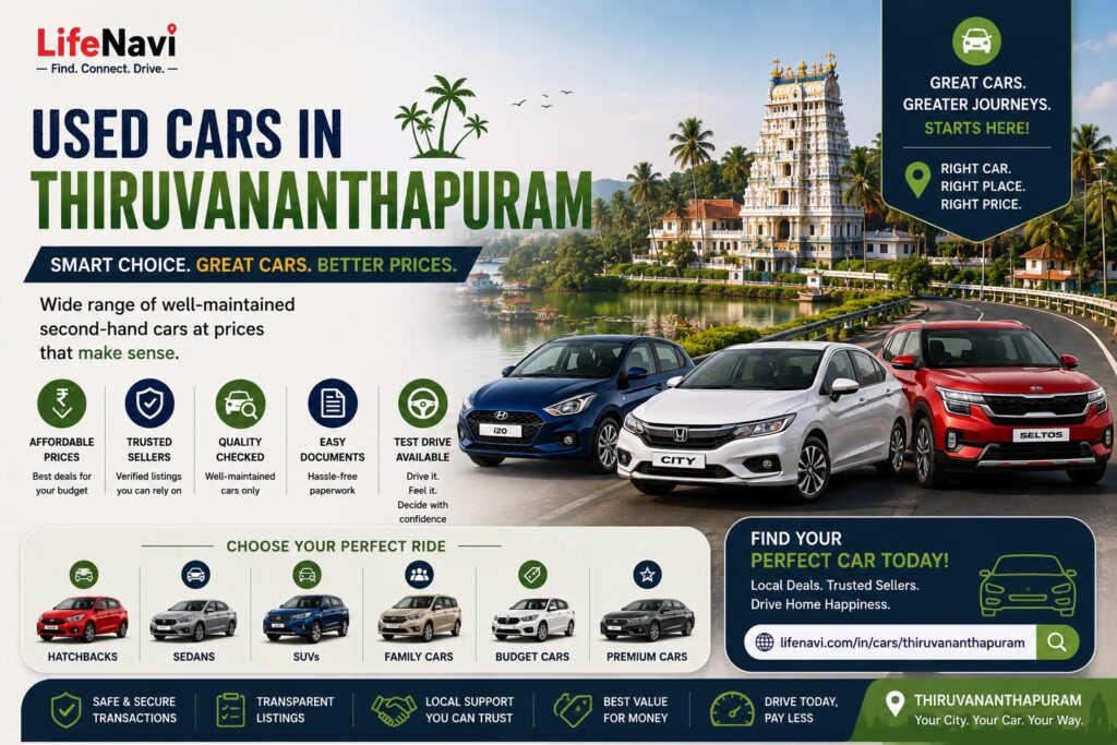 Used Cars in Thiruvananthapuram: Find Second-Hand Cars at Affordable Prices | LifeNavi