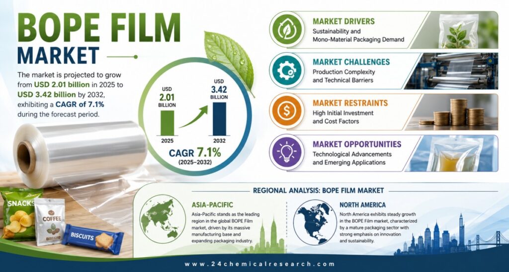 BOPE Film Market Set to Hit USD 3.42 Billion by 2032 at 7.1% CAGR