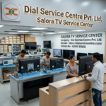 Does the Salora TV Service Center Provide Support for Commercial as Well as Residential Customers?