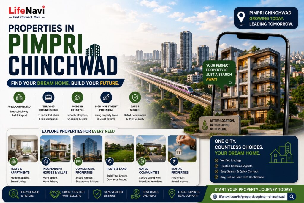 Properties in Pimpri Chinchwad | Buy, Sell & Rent Property on LifeNavi