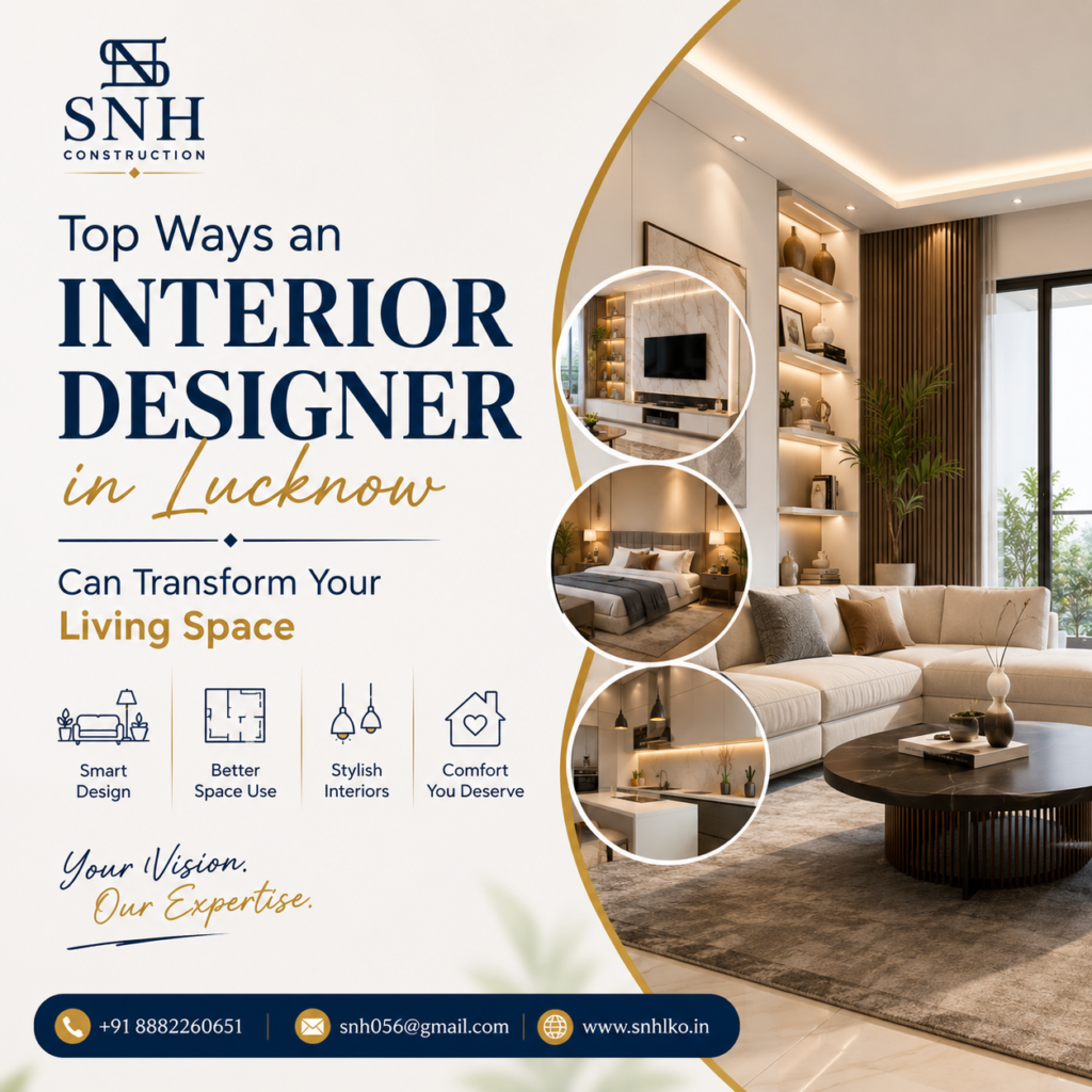 Top Ways an Interior Designer in Lucknow Can Transform Your Living Space