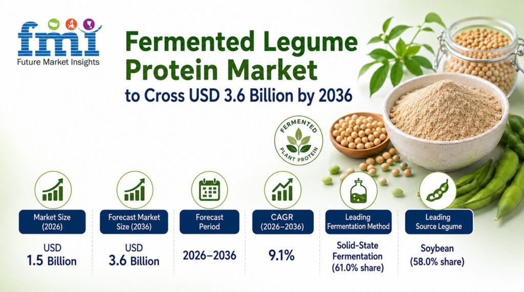 Fermented Legume Protein Market to Cross USD 3.6 Billion by 2036