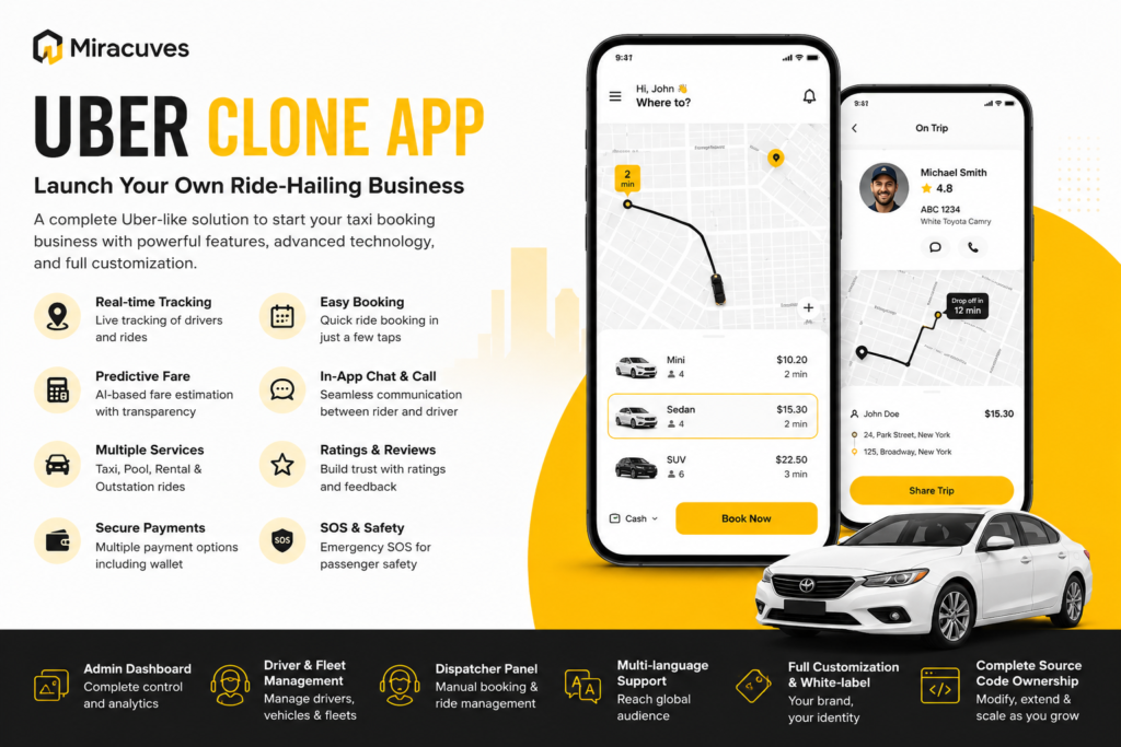 How to Launch an Uber Clone App for Your Ride-Hailing Business in 2026