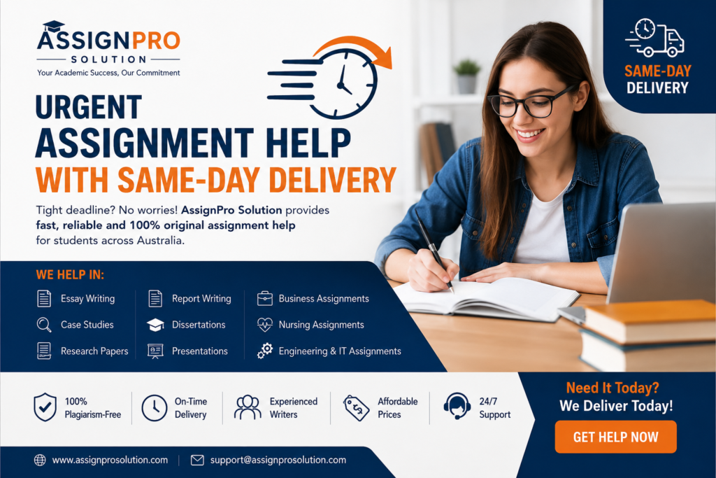Urgent Assignment Help with Same-Day Delivery