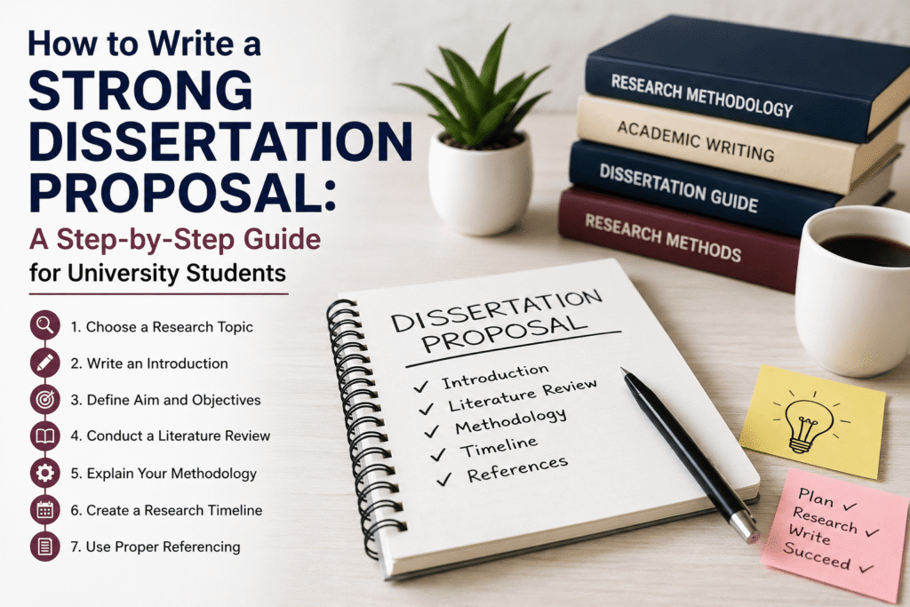 How to Write a Strong Dissertation Proposal: A Step-by-Step Guide for University Students