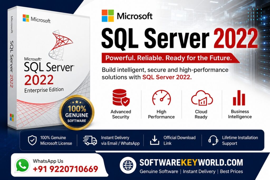 Buy Microsoft SQL Server 2022 Genuine License Key – Instant Digital Delivery