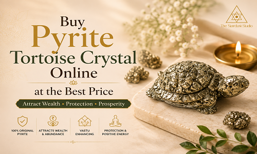 Buy Pyrite Tortoise Crystal Online at the Best Price in India | The Stardust Studio
