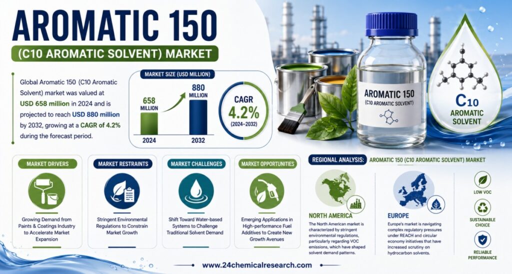 Aromatic 150 Solvent Market Set to Hit USD 880 Million by 2032 at 4.2% CAGR