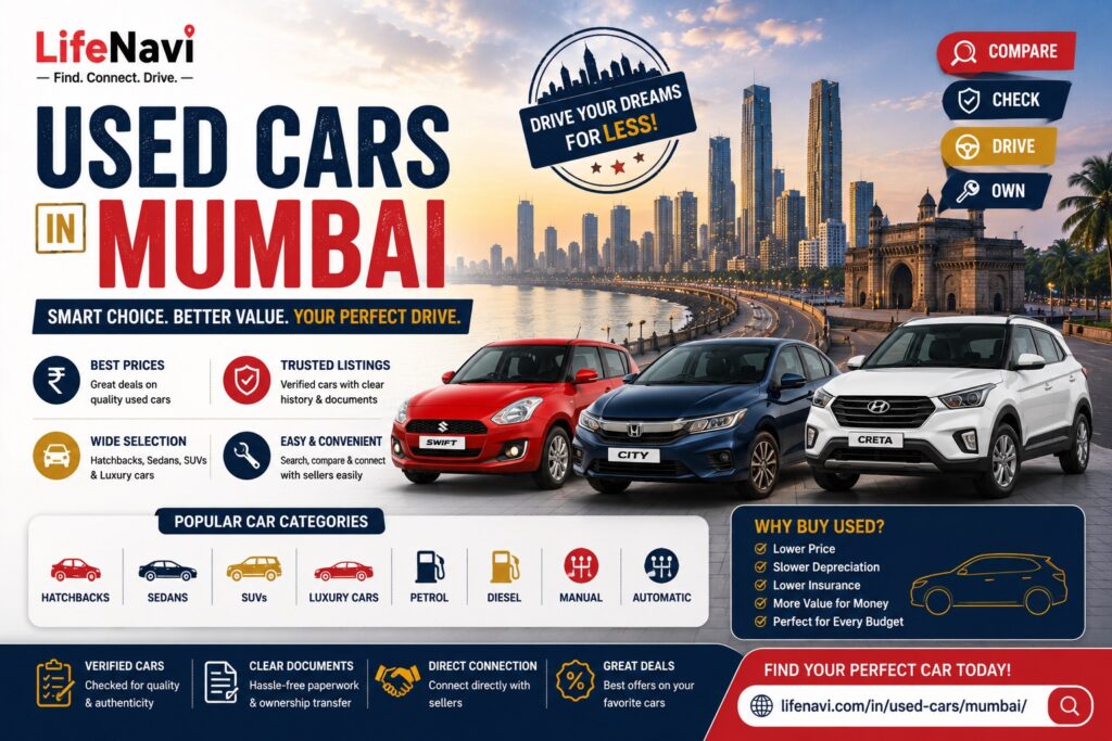 Used Cars in Mumbai – Find the Best Second-Hand Cars with LifeNavi