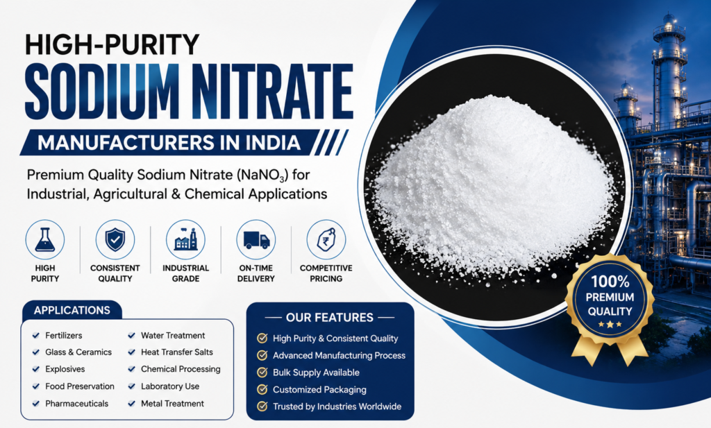 High-Purity Sodium Nitrate Manufacturers in India | Prime Industries
