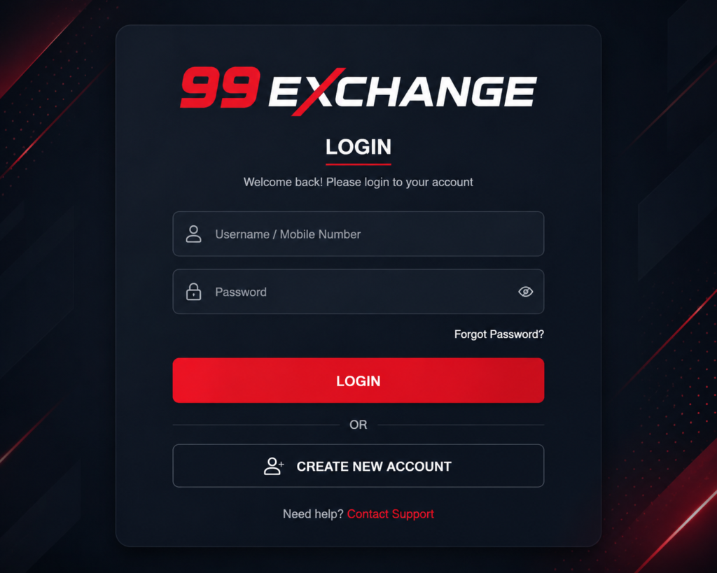 99Exchange Login – Secure Access to a Smooth Online Gaming Experience