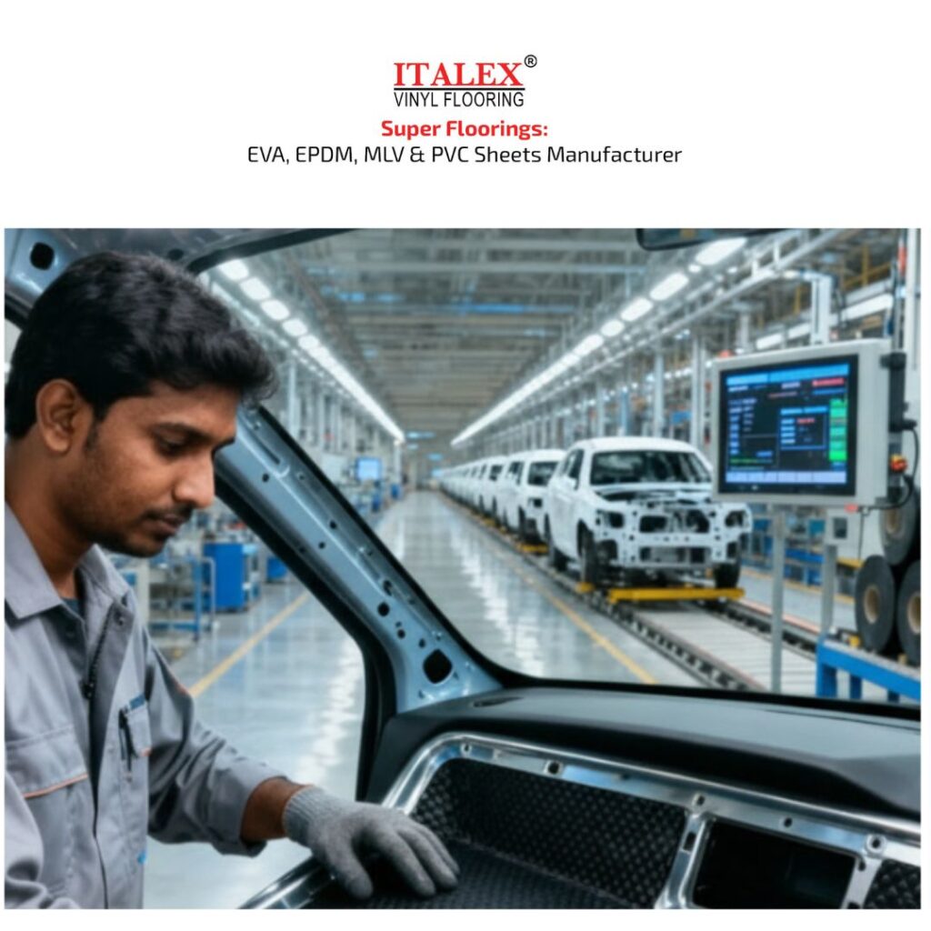Automotive Insulation Solutions in India | EVA, EPDM, MLV & PVC Materials for Vehicle OEMs