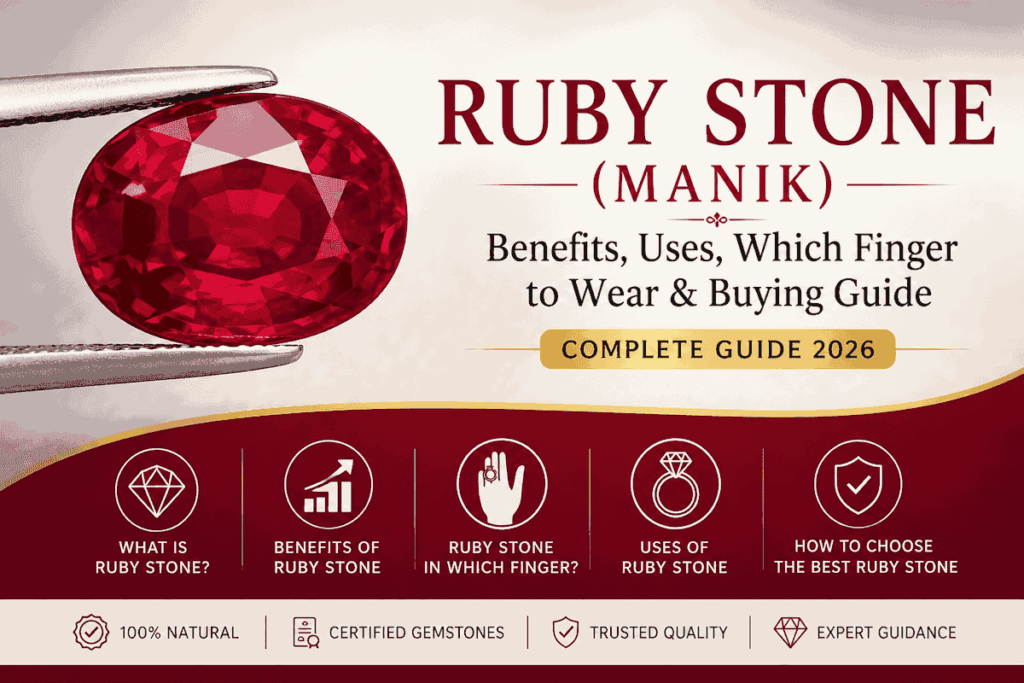 Ruby Gemstone: Astrological Benefits and the Correct Way of Wearing