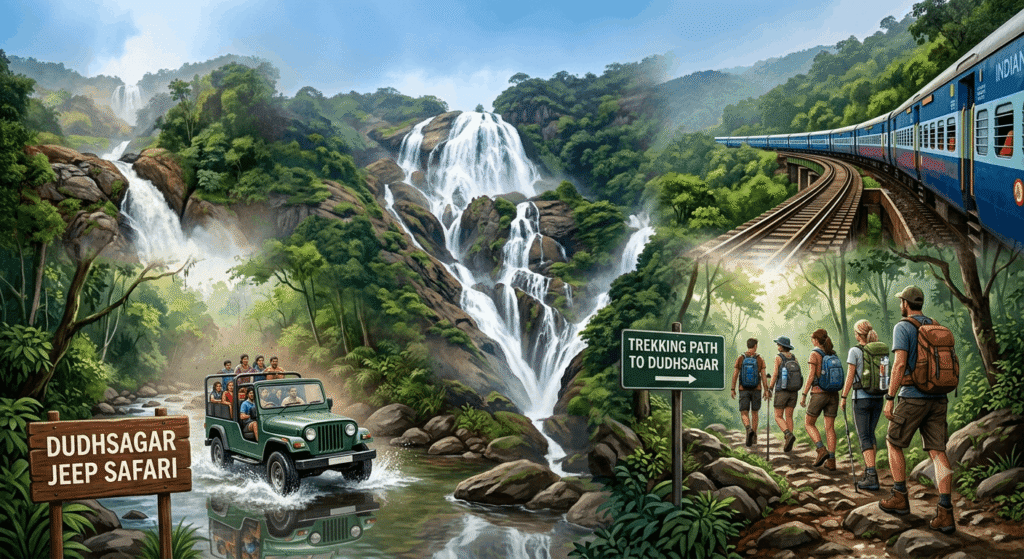 Latest Dudhsagar Waterfall Trip Updates 2026 | Complete Travel Guide from North Goa & South Goa