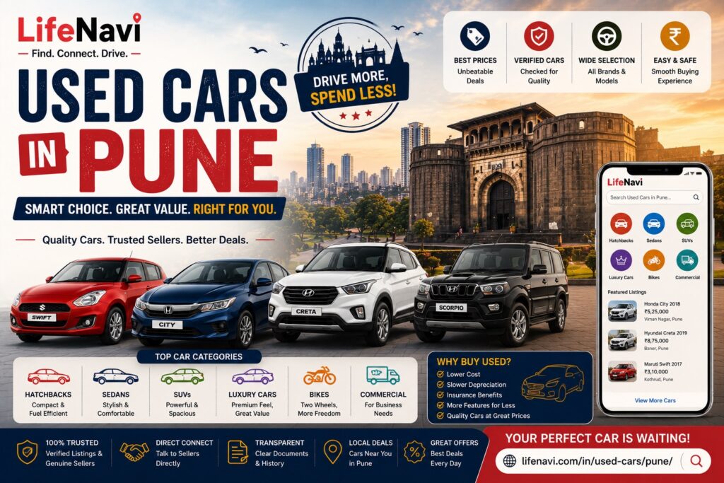 Used Cars in Pune – Find Reliable Second-Hand Cars with LifeNavi