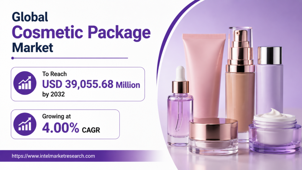 Global Cosmetic Package Market to Reach USD 39,055.68 Million by 2032, Growing at 4.00% CAGR
