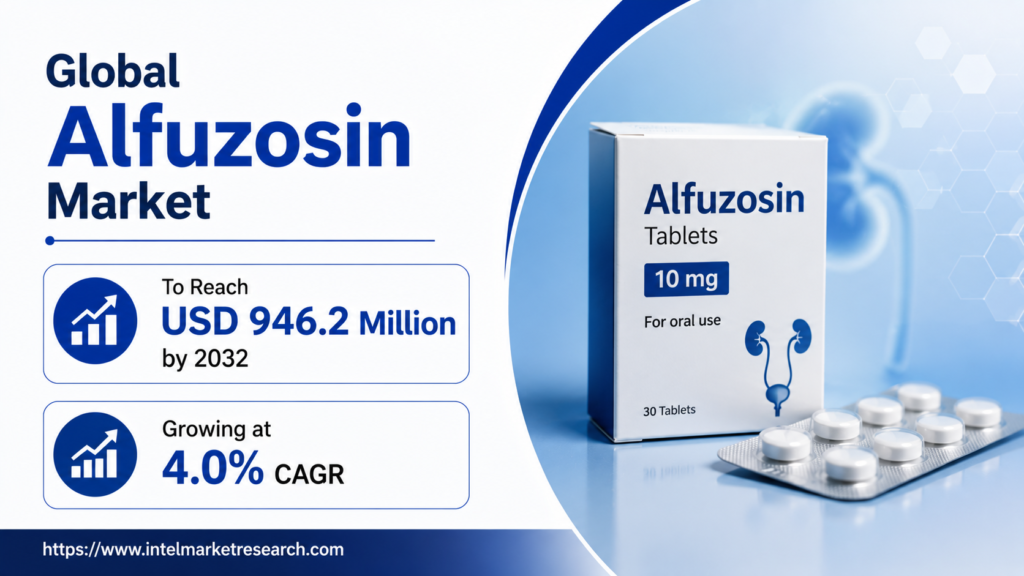 Global Alfuzosin Market to Reach USD 946.2 Million by 2032, Growing at 4.0% CAGR