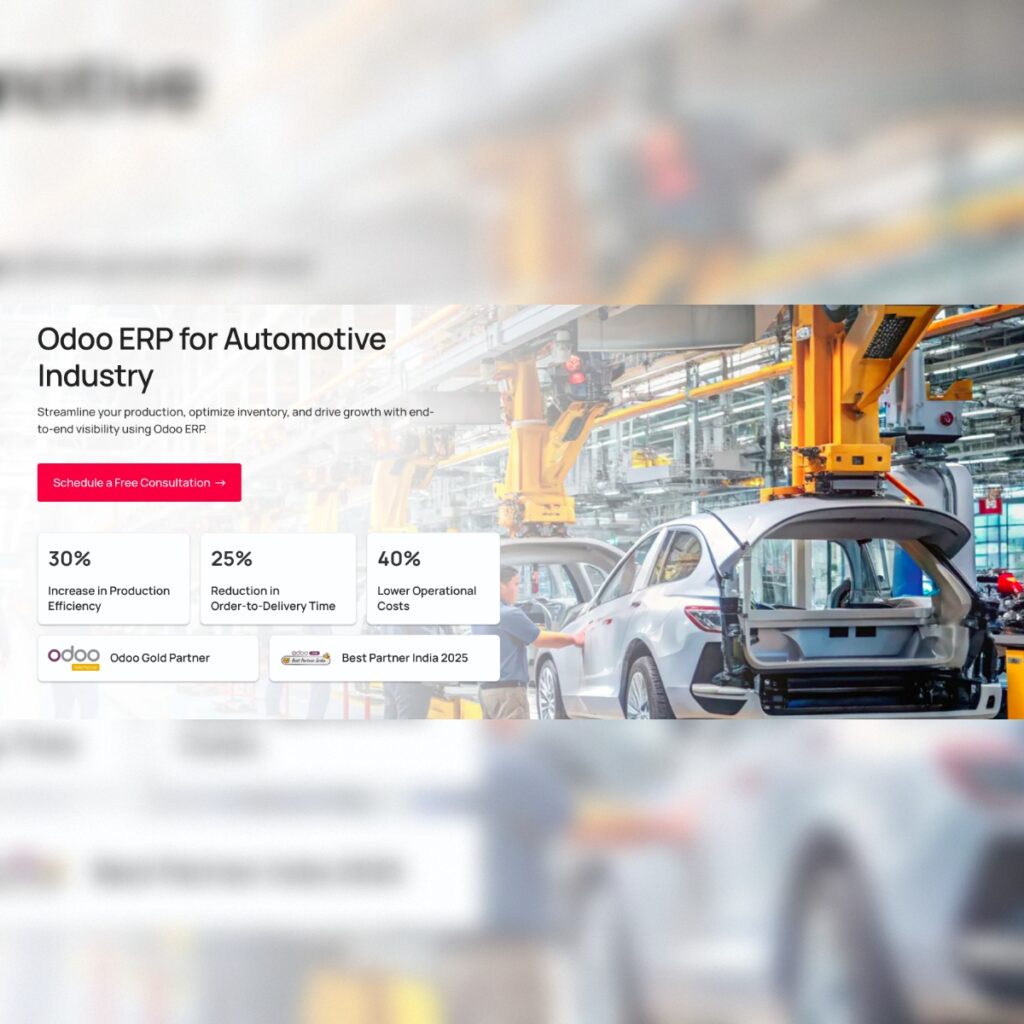 Optimizing Automotive Operations, Supply Chains, and Dealerships with Odoo ERP