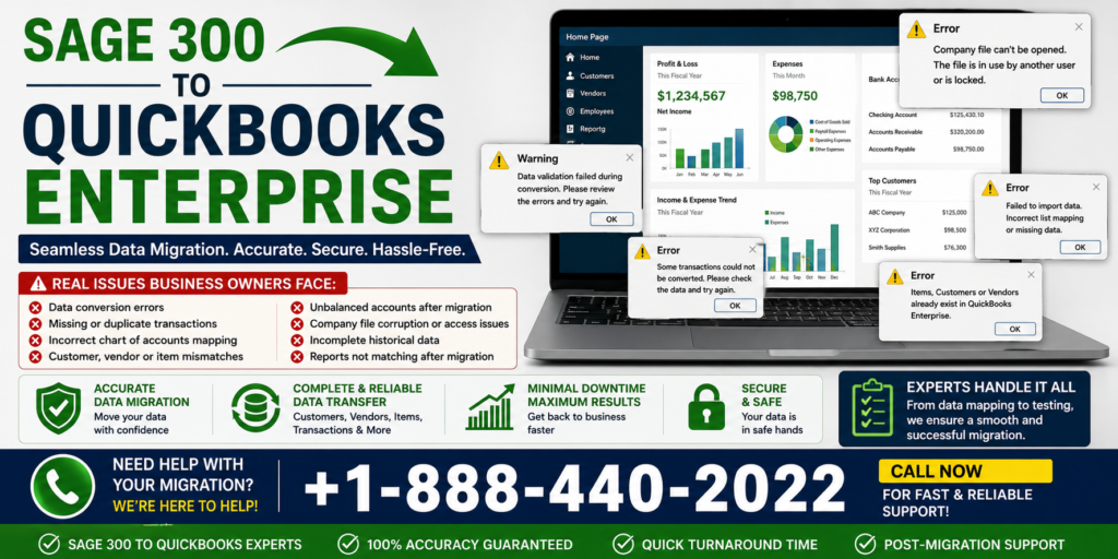 How Long Does It Take to Convert Sage 300 to QuickBooks Enterprise? {Expert Tips}