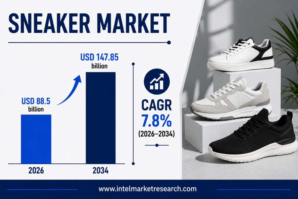 Sneaker Market to Reach USD 147.85 Billion by 2034