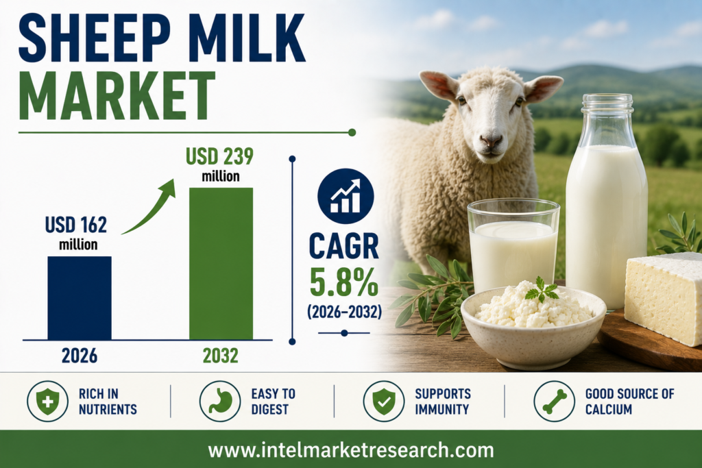Sheep Milk market to reach USD 239 million by 2032