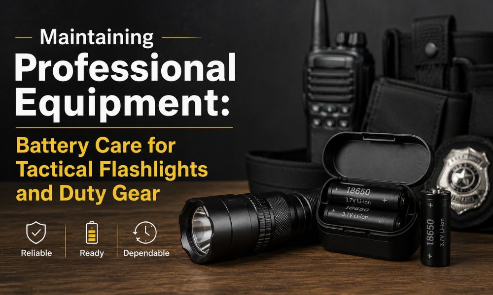 Maintaining Professional Equipment: Battery Care for Tactical Flashlights and Duty Gear