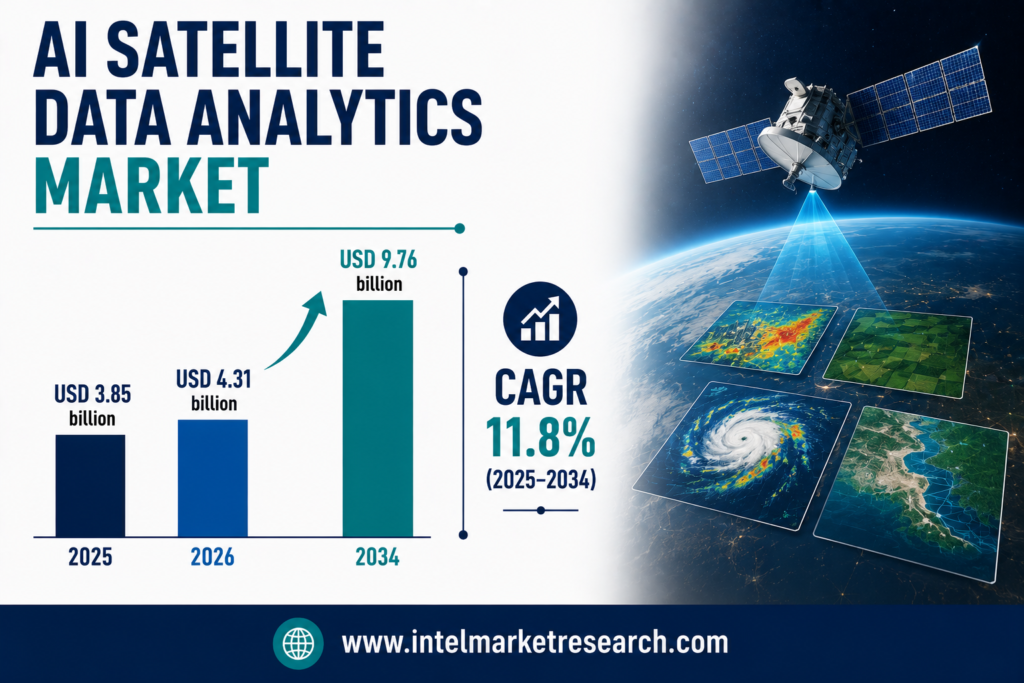AI Satellite Data Analytics Market to Reach USD 9.76 Billion by 2034