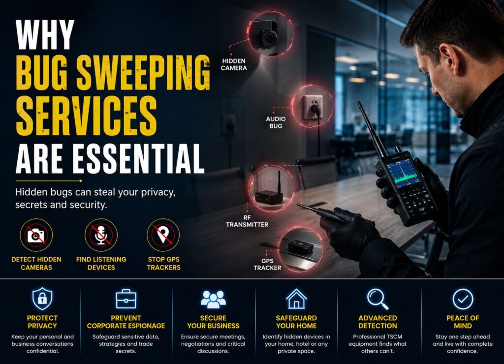 Why Bug Sweeping Services Are Essential