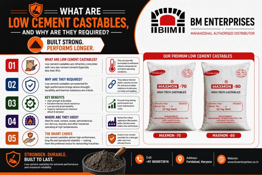 What Are Low Cement Castables and Why Are They Required? | BM Enterprises