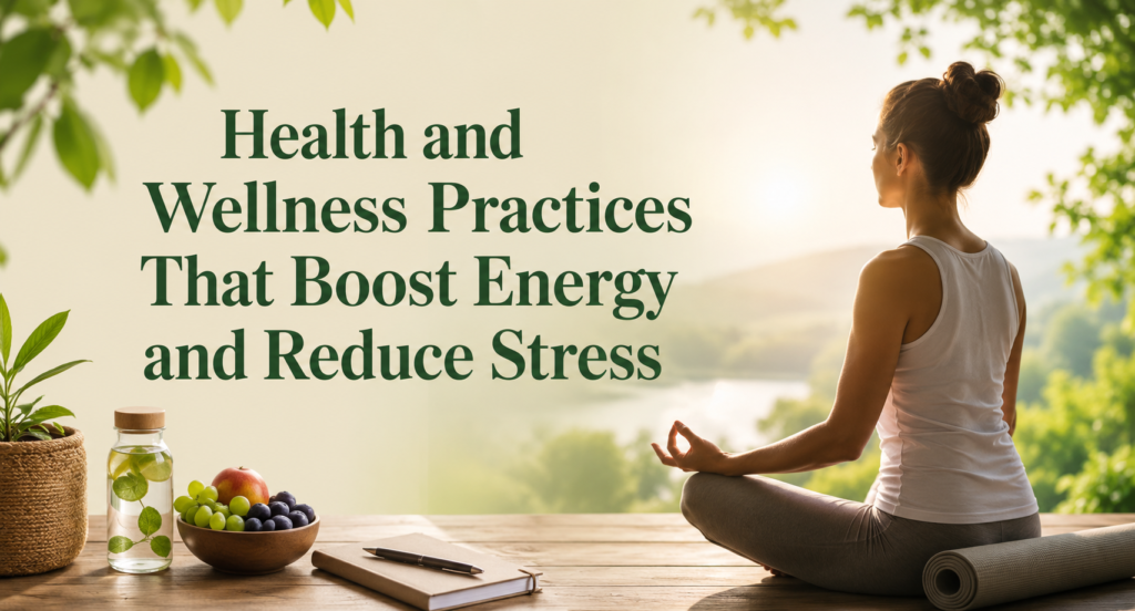 Health and Wellness Practices That Boost Energy and Reduce Stress