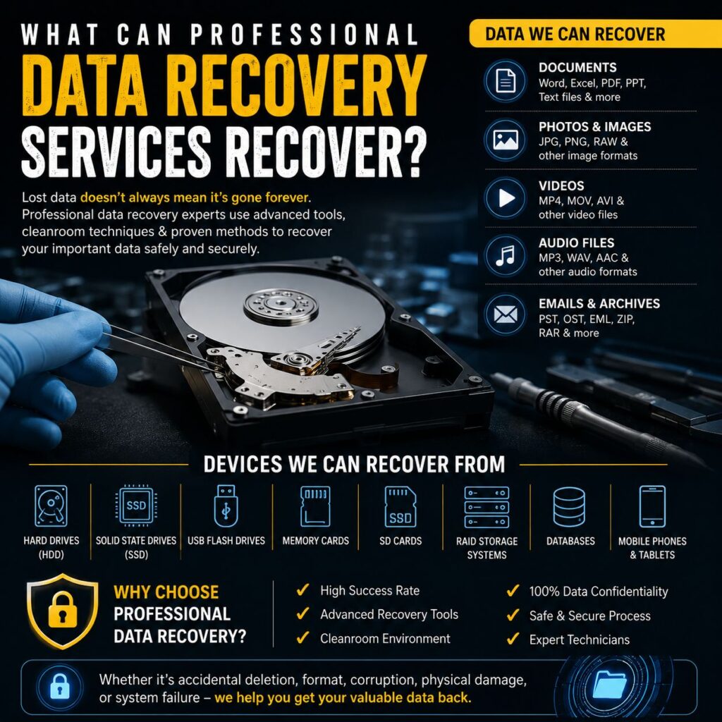 What Can Professional Data Recovery Services Recover?