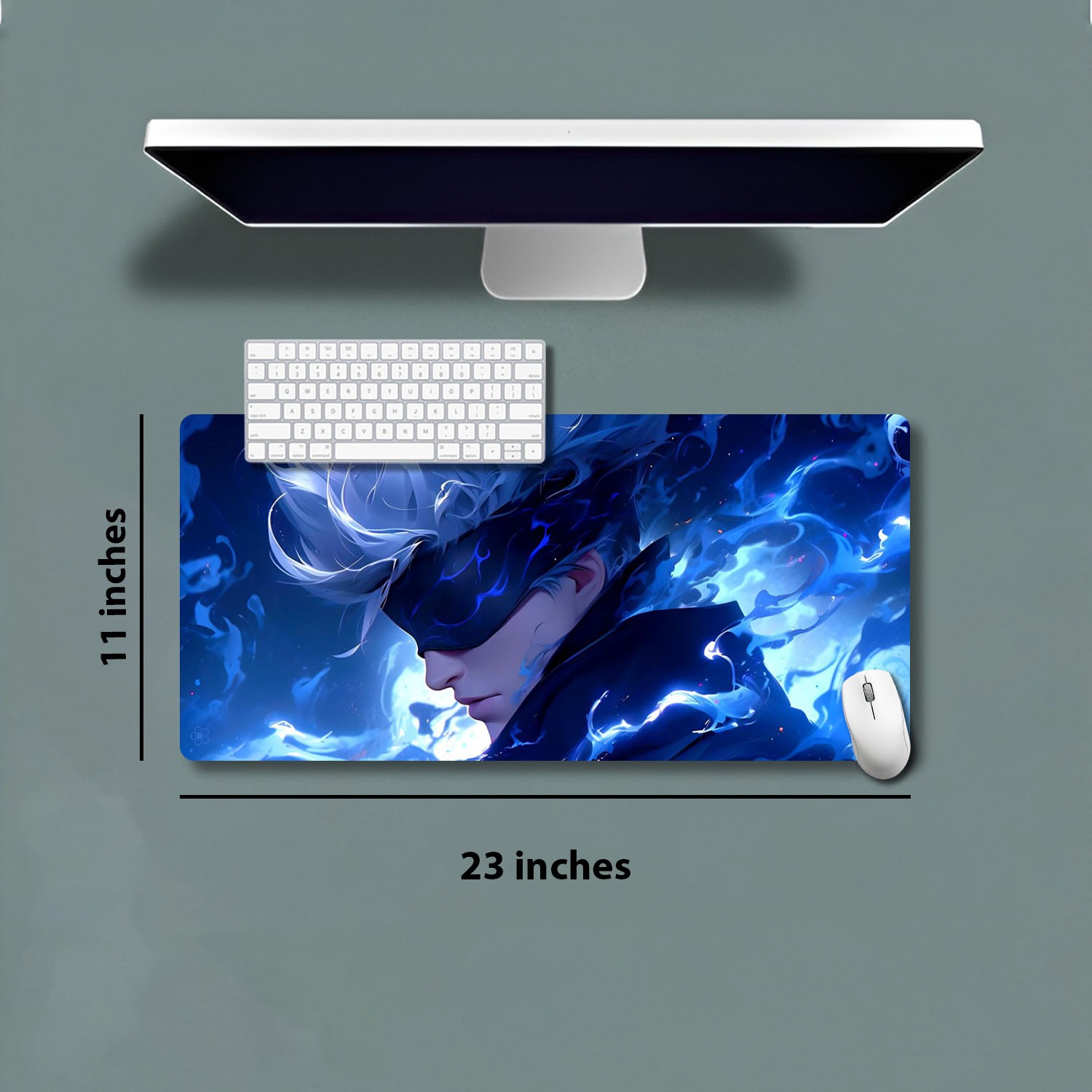 KLAYBOX Gojo Limitless Blue Energy | Desk Mat