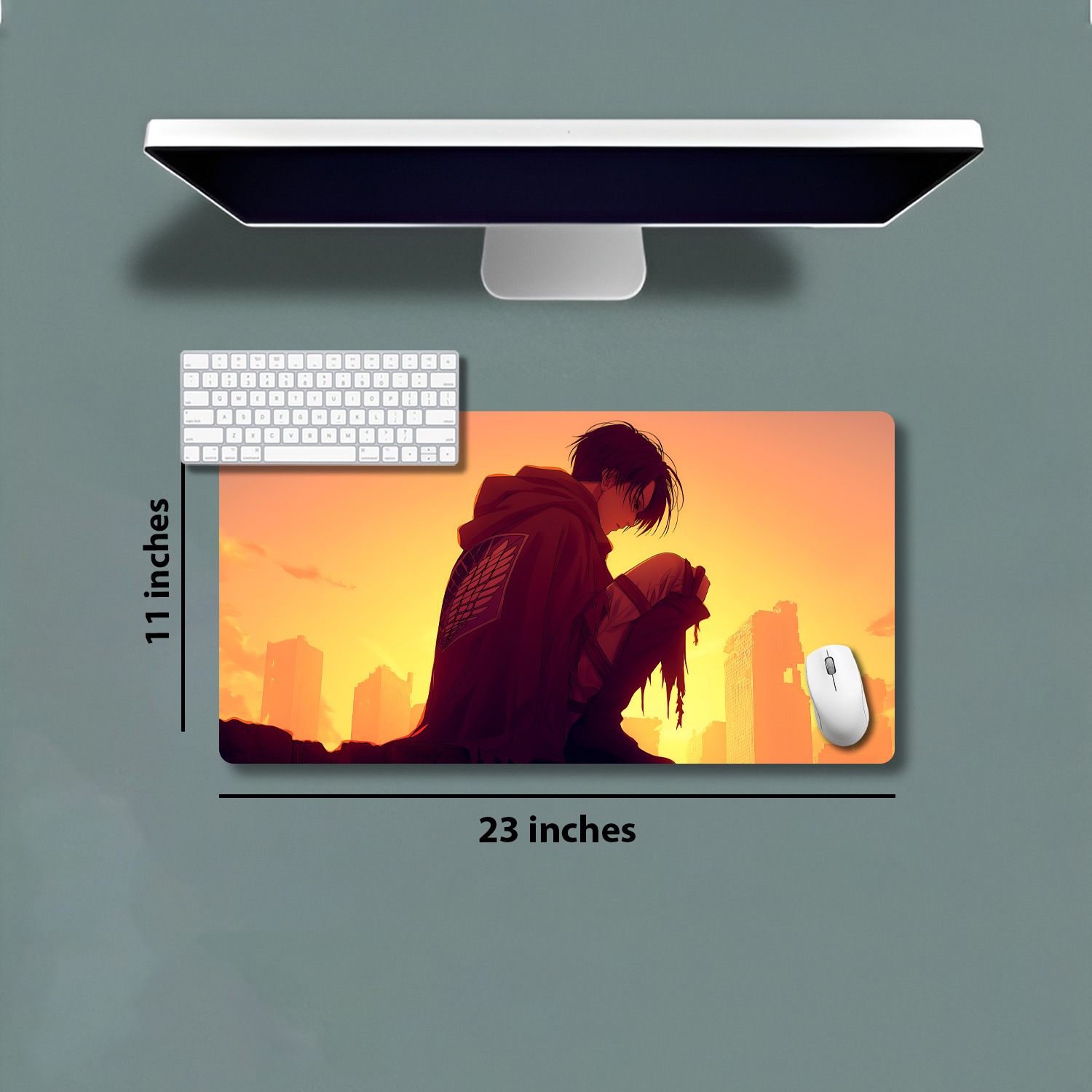 Attack on Titan scenic silhouette | DESK MAT