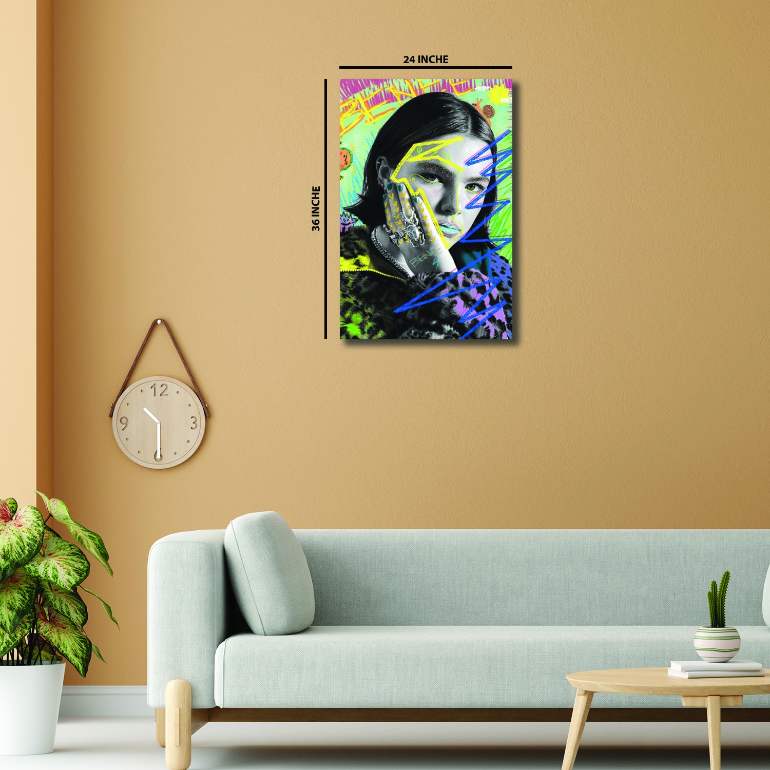 Benee Vibrant Art Poster Canvas