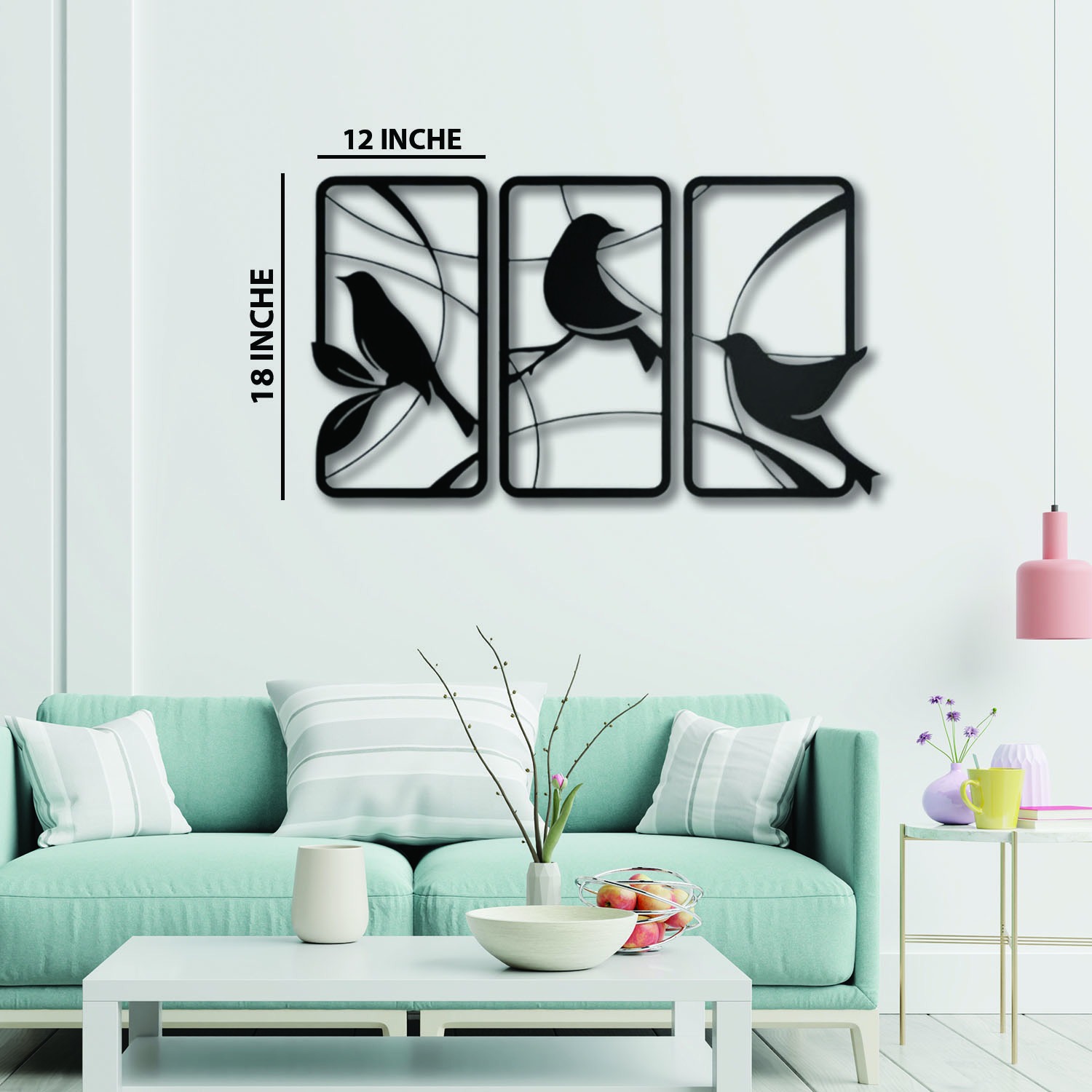 Bird Trio Set || wall art sculpture