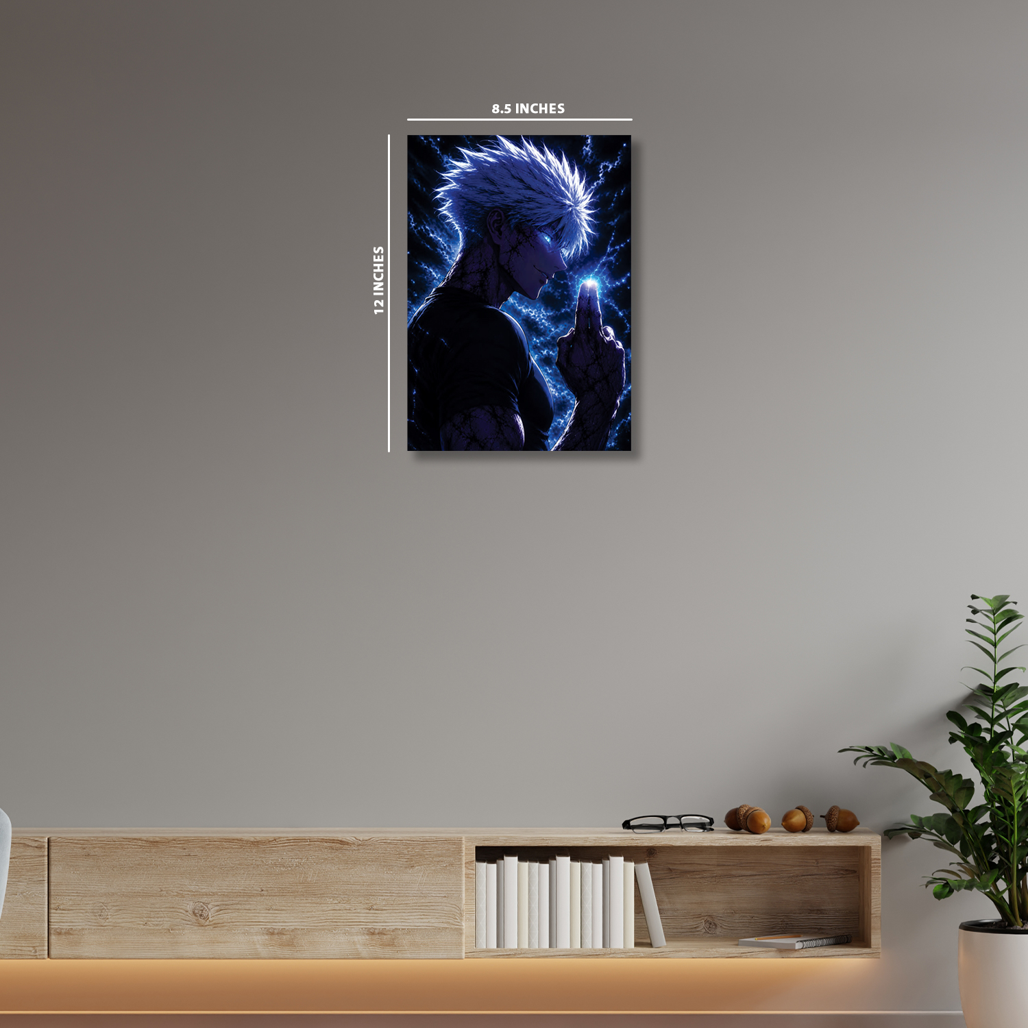  Satoru Gojo from Jujutsu Kaisen || Glow Poster